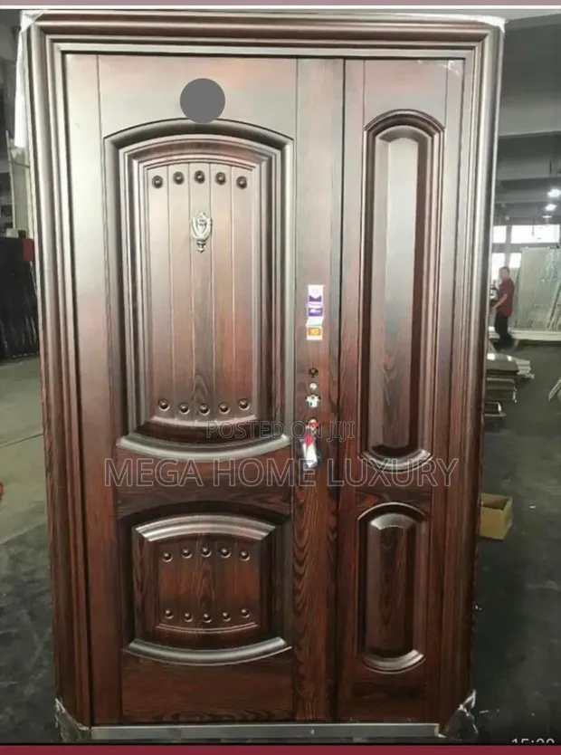 Luxury Security Door - Brown Iron - 1