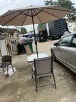 Kujerun Lambu na Waje na Mutane 4 tare da Tebur da Umbrella - 2