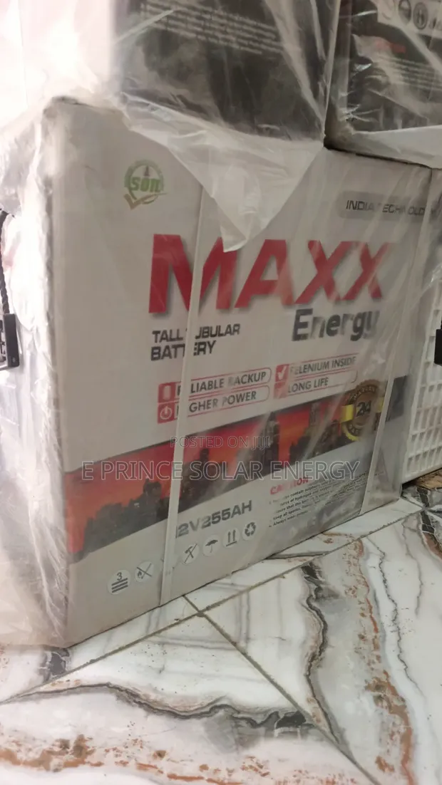 12V 255Ah Maxx Energy Tubular Battery - 1