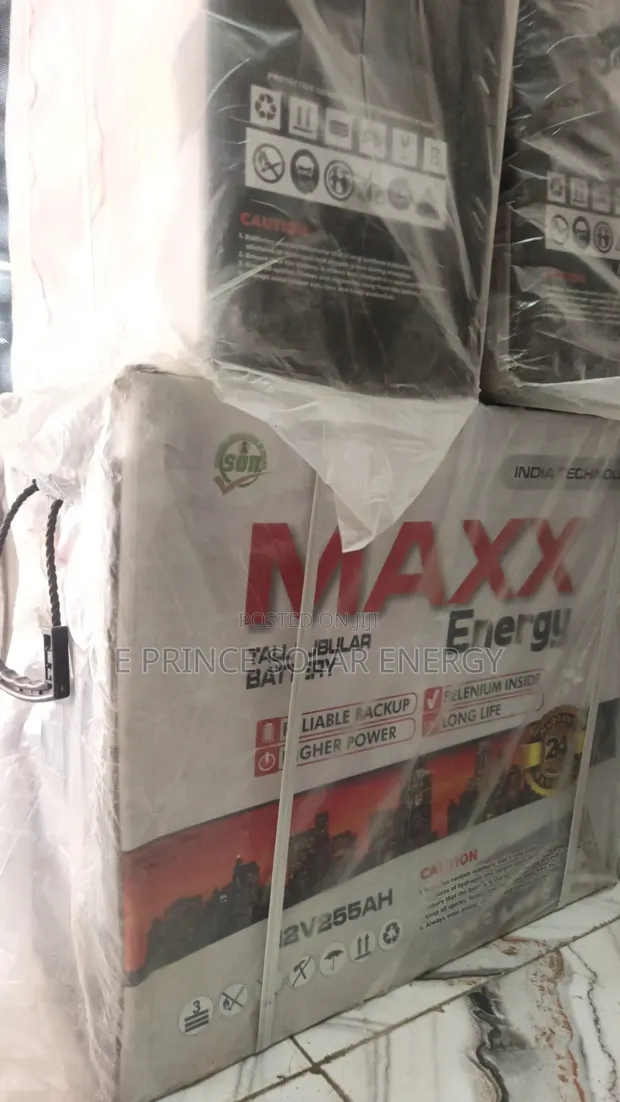 12V 255Ah Maxx Energy Tubular Battery - 1