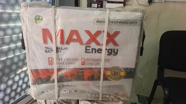 12V 255Ah Maxx Energy Tubular Battery - 1