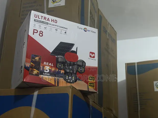 Triple-Lens Ultra HD Solar Surveillance PTZ Camera - 1