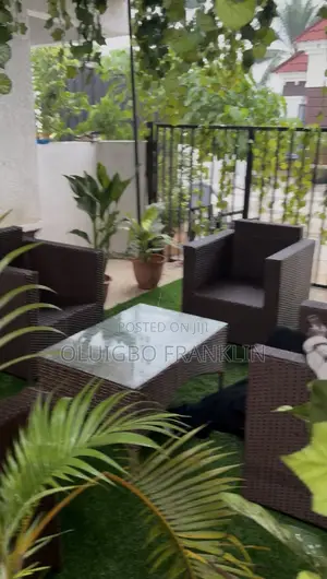 Home Interiors Garden Basket Weave Chairs with Table