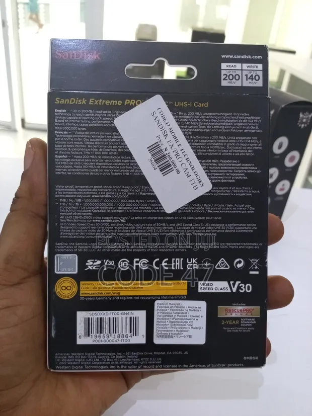 SanDisk Extreme PRO 1TB SD Card - 1