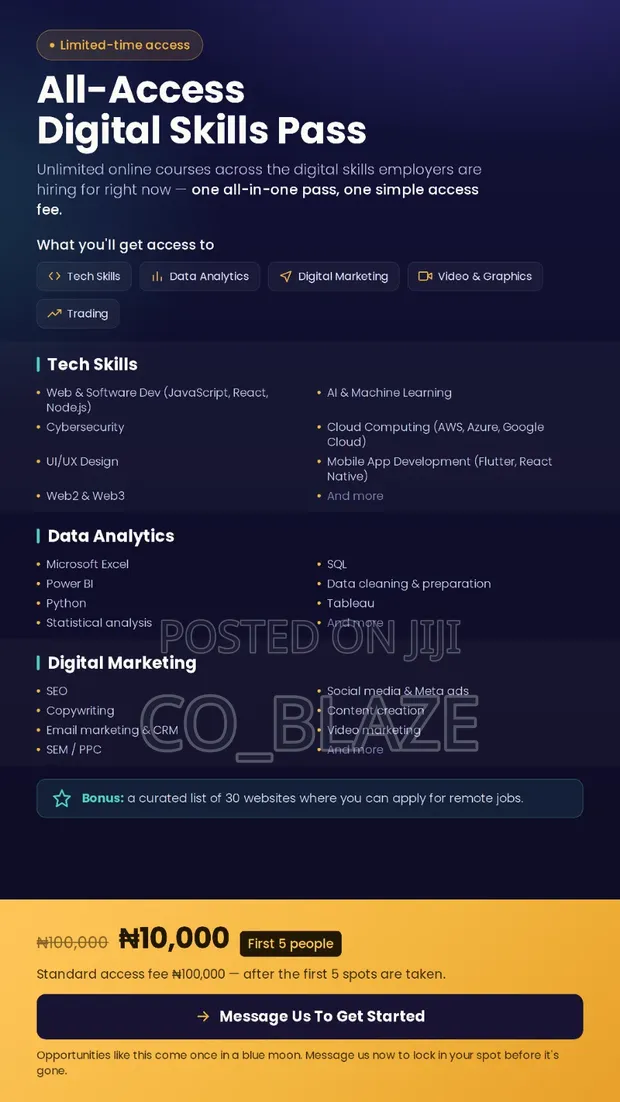 High Demand Digital Skills Courses - 1