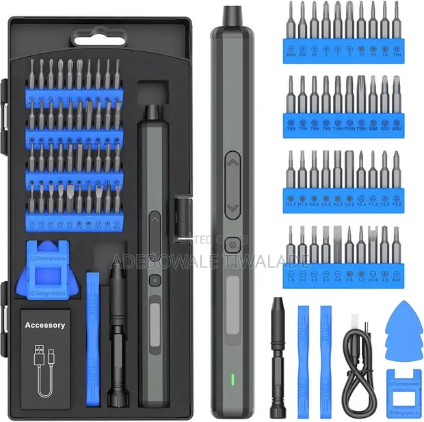 50-in-1 Electric Screwdriver Set with Torch - 1