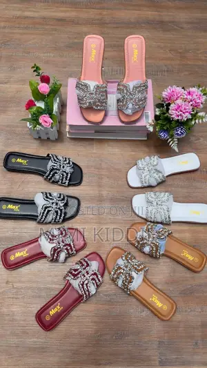 Women's Leather Slippers - Brand New