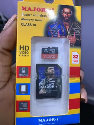 Original Major-1 32GB Class 10 MicroSD Card with SD Adapter