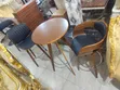 Wooden Bar Table with 2 Leather Bar Chairs - 2