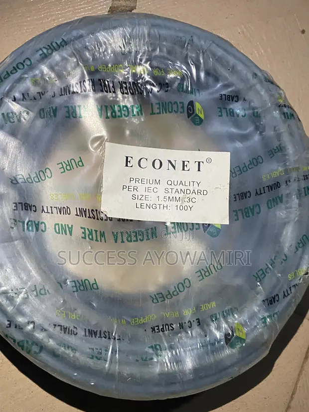 Econet 1.5mm² 3-Core Copper Cable - 100 Yards - 1