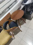 Executive Wooden Table and Leather Chairs Set - 2