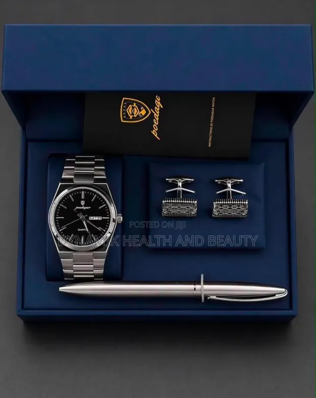 Poedagar Classic Men's Watch with Box - 1