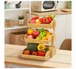 Bamboo Fruit Basket - 3 Tier - 1