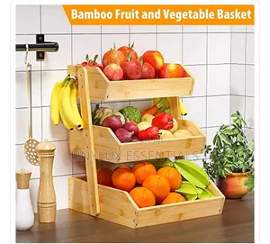 Bamboo Fruit Basket - 3 Tier