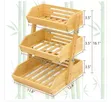 Bamboo Fruit Basket - 3 Tier - 3