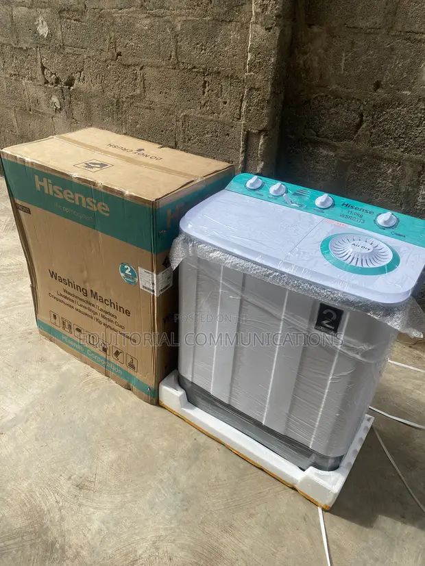 Hisense WSRB113 11KG Injin Wanke Tufafi Na Gida Biyu - 1