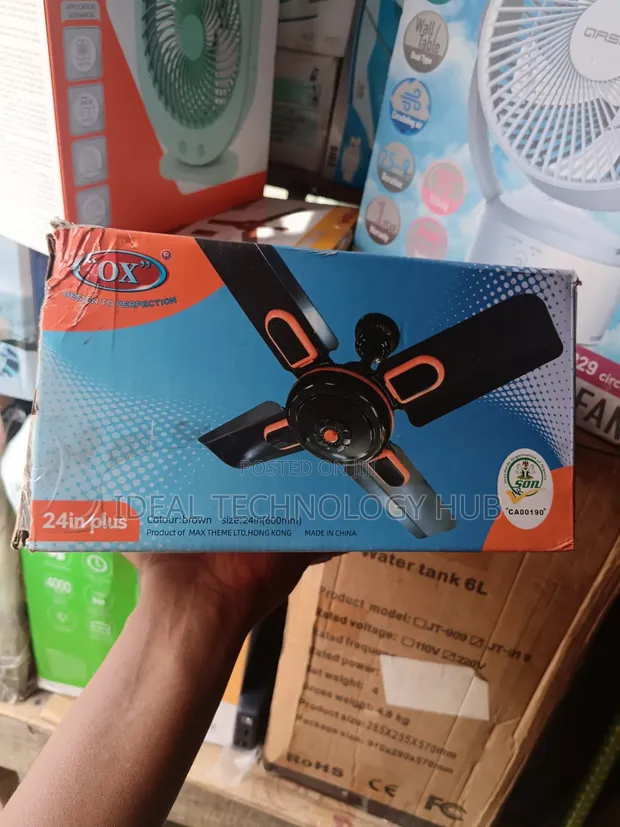 OX 24 Plus Short Blade Ceiling Fan - 1