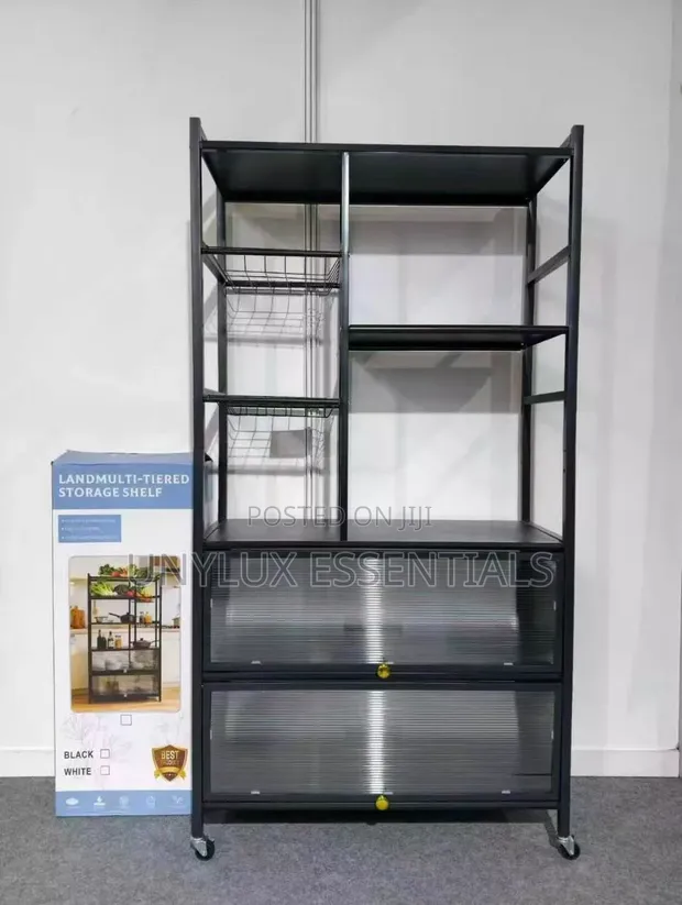 New 7-Tier Multi-Purpose Storage Shelves with Wheels - 1