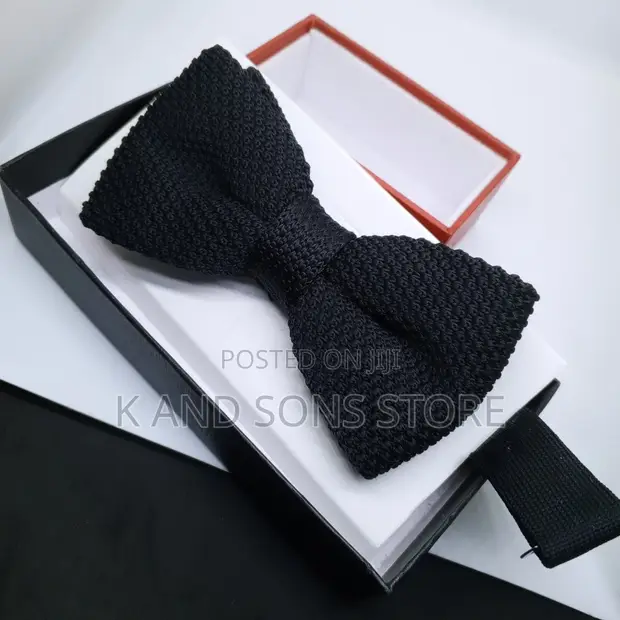 Wooden Bow Tie - Natural Wood Finish - 1