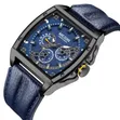 Megir Chronograph Leather Watch - Waterproof, Branded Box - 4