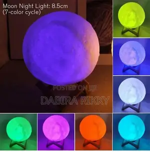 3D Moon Light Lamp 15cm Dimmable RGB