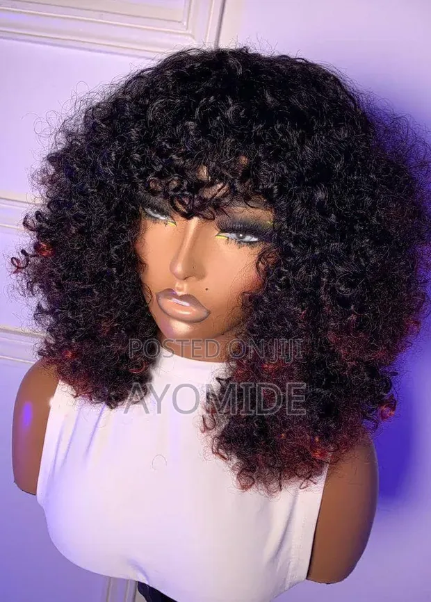 Fringe Jollof Fluffy Curls Wig - 1