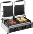 Commercial Double Panini Press Shawarma Toaster Grill - Heavy Duty - 1