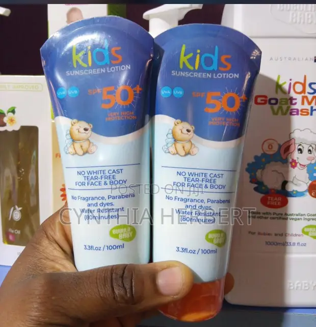 Sunscreen Na Yara - Fuska & Jiki, Ba Zai Zubar da Ido Ba - 1
