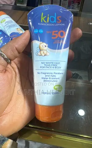 Sunscreen Na Yara - Fuska & Jiki, Ba Zai Zubar da Ido Ba