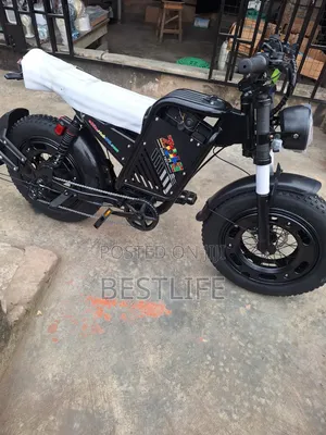 New 800W Fat-Tire Electric Bike - Black