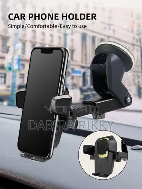 Universal Car Phone Holder - Black - 1