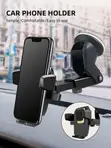 Universal Car Phone Holder - Black - 1