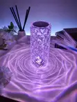 Rose Diamond Table Lamp - RGB Crystal - 3