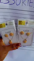 Kyakyawar Zaurar Kayan Kwalliya Mai Zinare - Ashabi Jewelry - 1