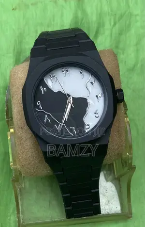 Valenzo Arabic Black Luxury Wristwatch