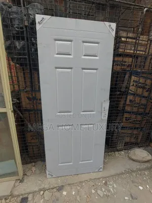Modern Interior Room Door - White Wood
