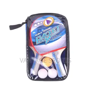 Table Tennis Set: 2 Rackets + 3 Balls