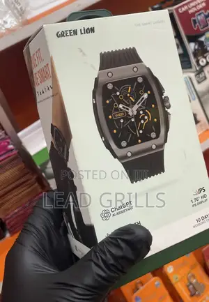 Green Lion Smartwatch with ChatGPT & Bluetooth