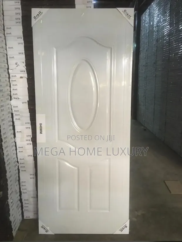 MEGA HOME LUXURY White Wood Room Door - 1