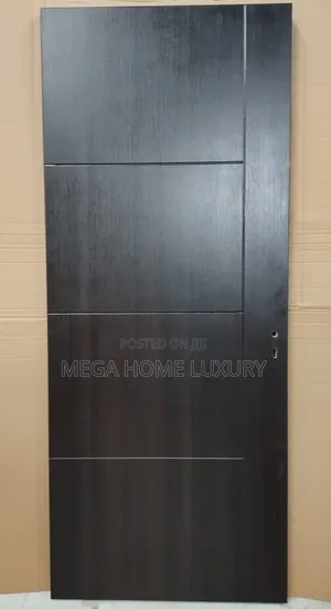 MEGA HOME LUXURY Premium Black Wood Room Door