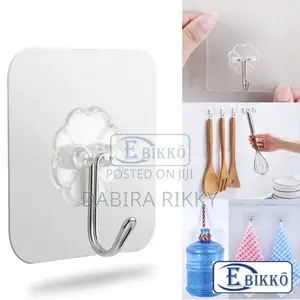 Adhesive Wall Hooks (Set of 4)