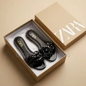 New Zara Floral Slides - Sizes 37-42