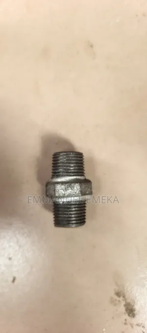 Galvanised Iron Hexagon Nipple - 1/2" Male x Male