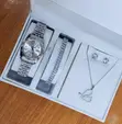 Silver Wristwatch, Bracelet & Necklace Set - 2