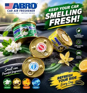 Abro Car Air Freshener - Highly Concentrated