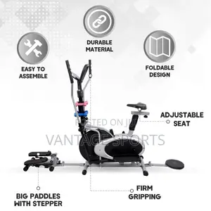 4-in-1 Cross Trainer Exercise Bike - Sabon Abu