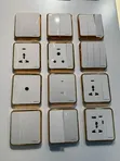 Wall Sockets - Single, Double, TV, Cooker - 2