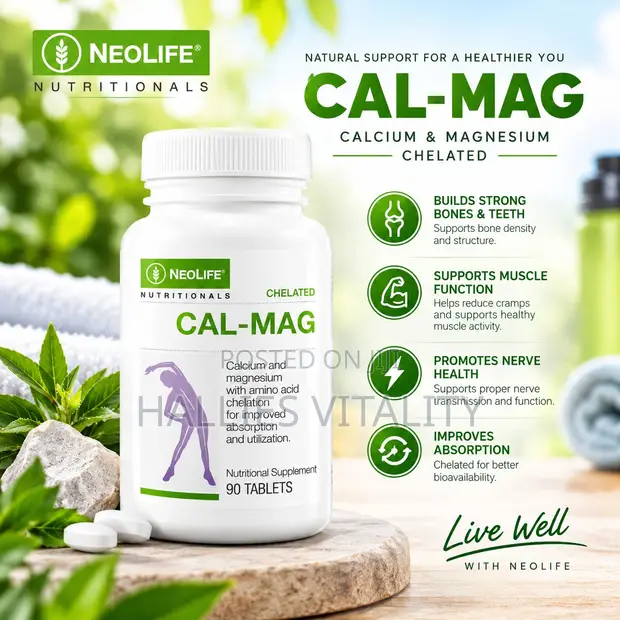 Chelated Cal-Mag tare da 500 IU Vitamin D3 - 90 Tablets - 1