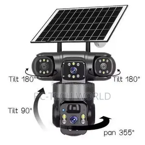 Kyamaran Solar 4G Mai Gilashin Gani Sau uku & Juyawa 360