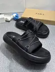 Zara Bungee-Cord Cushioned Slide Sandals - Baki - 2